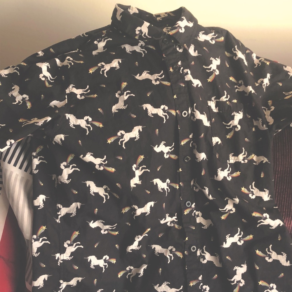 Unicorn button up